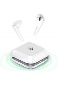 Wireless Earbuds Geek Bluetooth 5.0 Earbuds Deep Bass IPX8 Waterproof Sport Wireless Headphones 48H Playtime with Wireless Charging Case Type-C Dual Mics