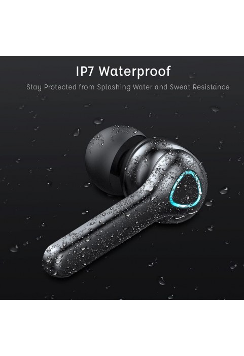 Wireless Earbud, Bluetooth 5.1 Headphones Sport Wireless Bluetooth Earphones in Ear Noise Cancelling Earbud with Mic Deep Bass, Earhooks Ear Buds IP7 Waterproof 48H Headset for Running Gym[2021 New]