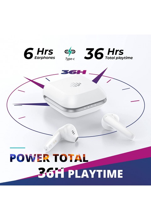 Wireless Earbuds Geek Bluetooth 5.0 Earbuds Deep Bass IPX8 Waterproof Sport Wireless Headphones 48H Playtime with Wireless Charging Case Type-C Dual Mics