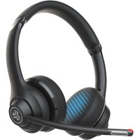 JLab Go Work Wireless On-Ear Headphones with Boom Mic | Bluetooth or Wired Office Headset | Multipoint Connect | 45+ Hours Playtime | Clear Calls and Video Calls Using Your Computer or Mobile Device