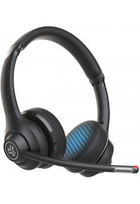 JLab Go Work Wireless On-Ear Headphones with Boom Mic | Bluetooth or Wired Office Headset | Multipoint Connect | 45+ Hours Playtime | Clear Calls and Video Calls Using Your Computer or Mobile Device