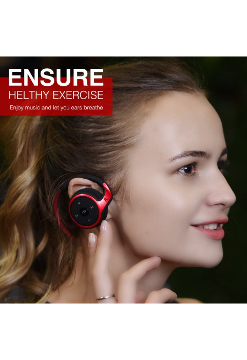 Small Bluetooth Headphones Wrap Around Head - Sports Wireless Headset with Built in Microphone and Crystal-Clear Sound, Foldable and Carried in The Purse, and 12-Hour Battery Life, Blue